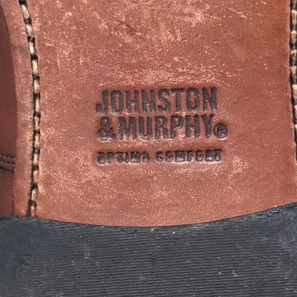 Johnston & Murphy Shoes Mens 12 Brown Leather Oxford Career Event Dandy Academia main image 10